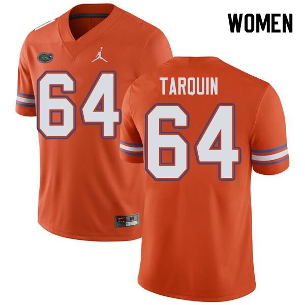 Women's NCAA Florida Gators Michael Tarquin #64 Stitched Authentic Jordan Brand Orange College Football Jersey ZCG8365NQ